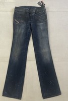 New Authentic Women's DIESEL JEANS HUSH 732 Size 26x34 BOOTCUT LOW RISE Denim 