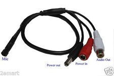 4pcsx CCTV Microphone Mic for Security Camera Microphone
