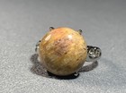 Natural Silicified Coral Fossil Flower Agate Ring/ Adjustable — photo 8