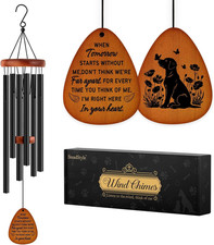 Dog Memorial Gifts for Loss of Dog, Pet Wind Chimes 25.5 In