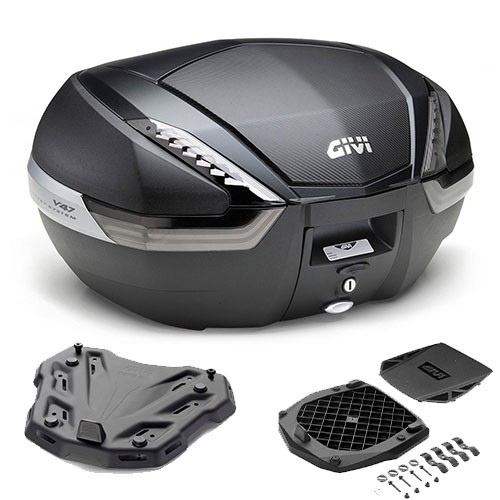 Givi V47NNT Bauletto 47L Schwarz + Yamaha Xsr 700 Piastra 2024-2025-image