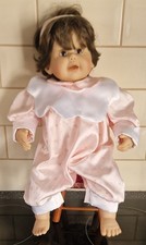 Brigitte Leman Zapf Creations Girl Baby Doll 21" VTG 1990