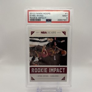Kyrie Irving 2012 Hoops Basketball Rookie Impact #1 Cleveland Cavaliers RC PSA 9
