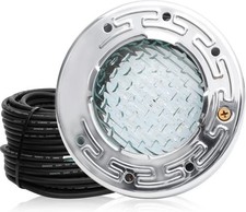 Luces de spa de 6 pulgadas para piscina subterránea LED, cable de 50 pies, luces LED de piscina de 120 V CA