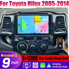 9'' Apple Carplay  Android Auto Head Unit Car Radio For Toyota Hilux 2005-2014