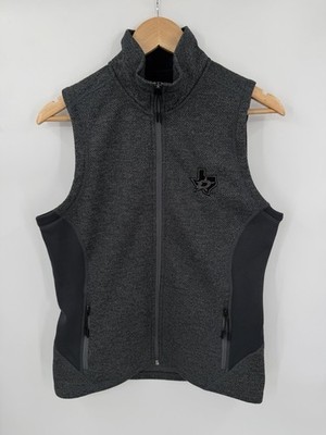 Dallas Stars NHL Antigua Women s Course Full Zip Vest Gray Size Medium