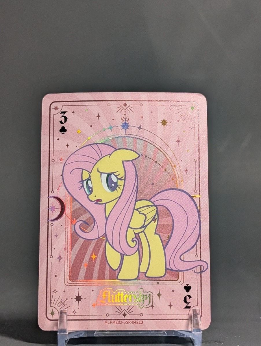 MYLITTLE PONY Fluttershyラインストーンカスタムカード付き Fluttershy Hearts MLPME02-SSR-016 Kayou My Little Pony Card