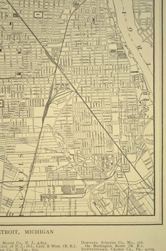 Antique DETROIT Michigan Map of Detroit Street Map City Old Atlas Original - Picture 7 of 7