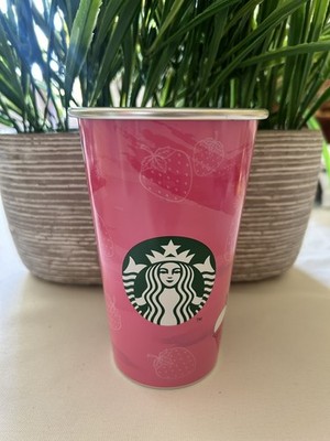 NEW Starbucks Mexico Reusable Pink Strawberry Refresher Summer Tumbler Cup