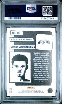 2024-25 Panini Nba Hoops - Presentations Victor Wembanyama #10 for