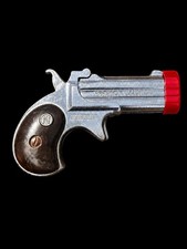 Vintage Nichols USA Derringer Cap Gun Toy Pistol Die Cast Metal