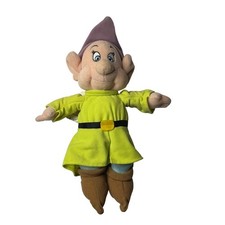 Disney Dopey Bean Bag Plush Toy Character Yellow Green Outfit