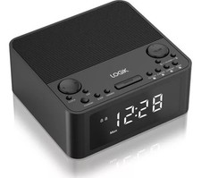 Logik LCRB25 FM Clock Radio Black