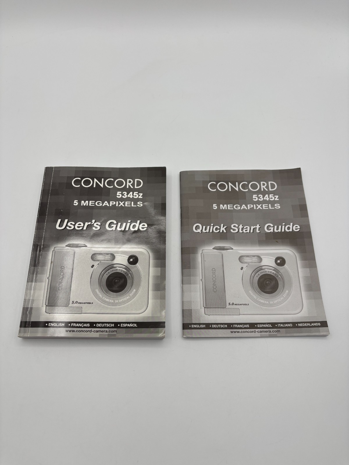Concord 5345z 5.0MP Compact Digital Camera Manual Instruction Directions OEM