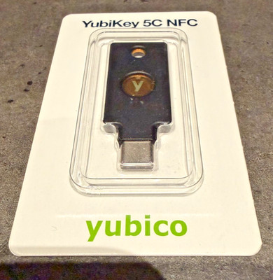   Yubico YubiKey 5C NFC USB-C + NFC Zwei-Faktor Authentifizierung Sicherheitsschlüssel gebraucht