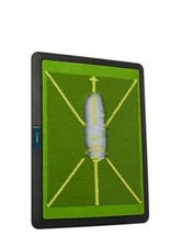 TeeTime Golf Practice Mat - Patent Pending - Instant Swing Path Feedback Green