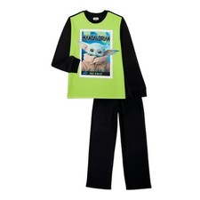 Star Wars Mandalorian The Child Yoda Boy's Flannel Pajama Set 4-5