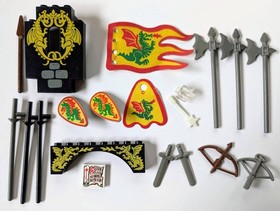 LEGO 6082 Fire Breathing Fortress Magic Dragon Castle Minifigures