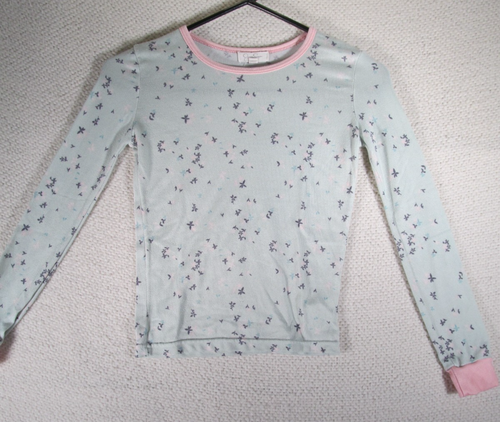 Jessica Simpson Girls Size 10 Pajama Top Lightweight Long sleeve Pink