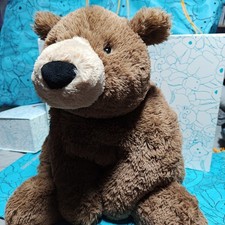 Jellycat Lying Woody Bear with Tags