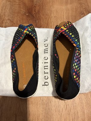 Bernie Mev. Catwalk Ballet Flat Shoes SZ Euro 39 US 8 Multi Color Rainbow