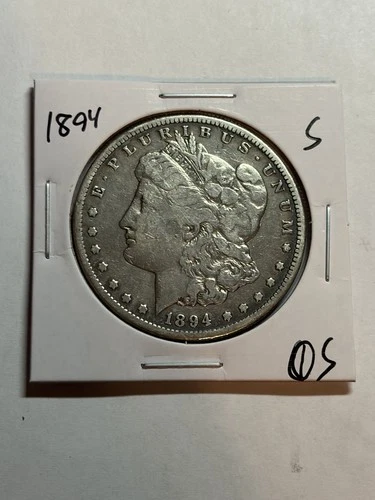 1894-S Morgan Silver Dollar VF Details Tough Date
