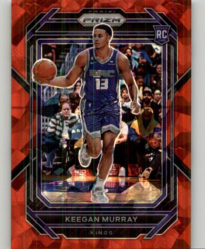 2022-23 Panini Prizm Keegan Murray Prizms Red Ice #245 Sacramento Kings