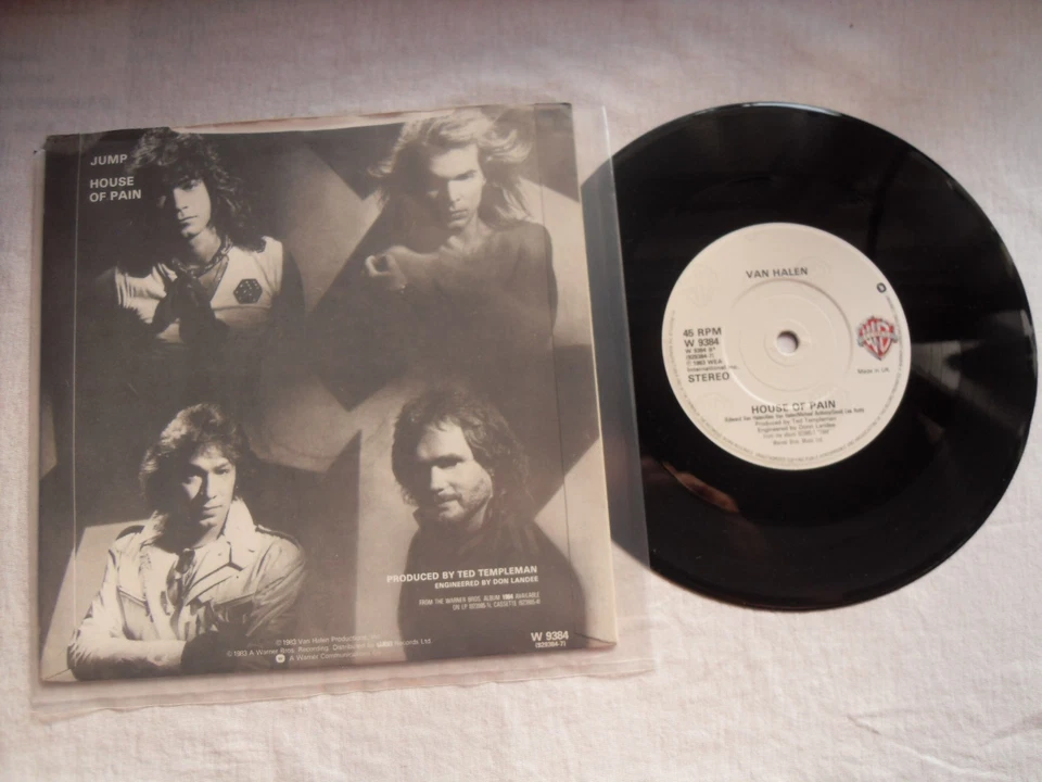 VAN HALEN JUMP WARNER BROS RECORDS UK 7" VINYL SINGLE in PICTURE SLEEVE - Image 2 of 2