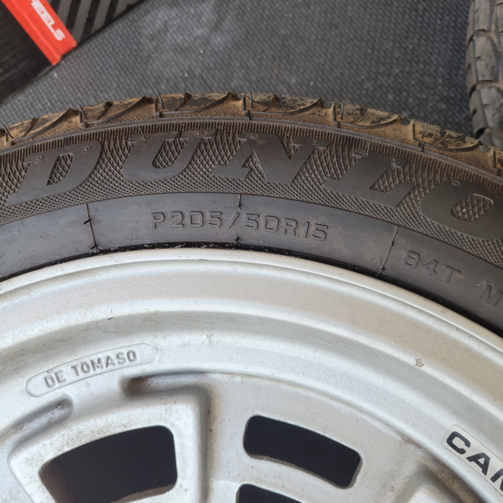 Vintage De Tomaso Pantera Original Wheels Tires Caps Campagnolo 15x7 & 15x8 Set