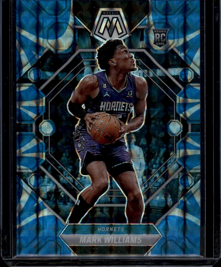 2022-23 Panini Mosaic #230 Mark Williams Reactive Blue