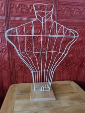 Vintage Wire Form Mannequin Torso Home Shop Interior Design Vintage Condition.