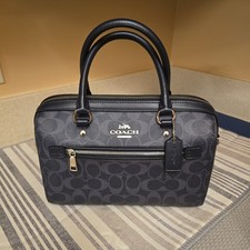 COACH ROWAN SATCHEL IN SIGNATURE CANVAS