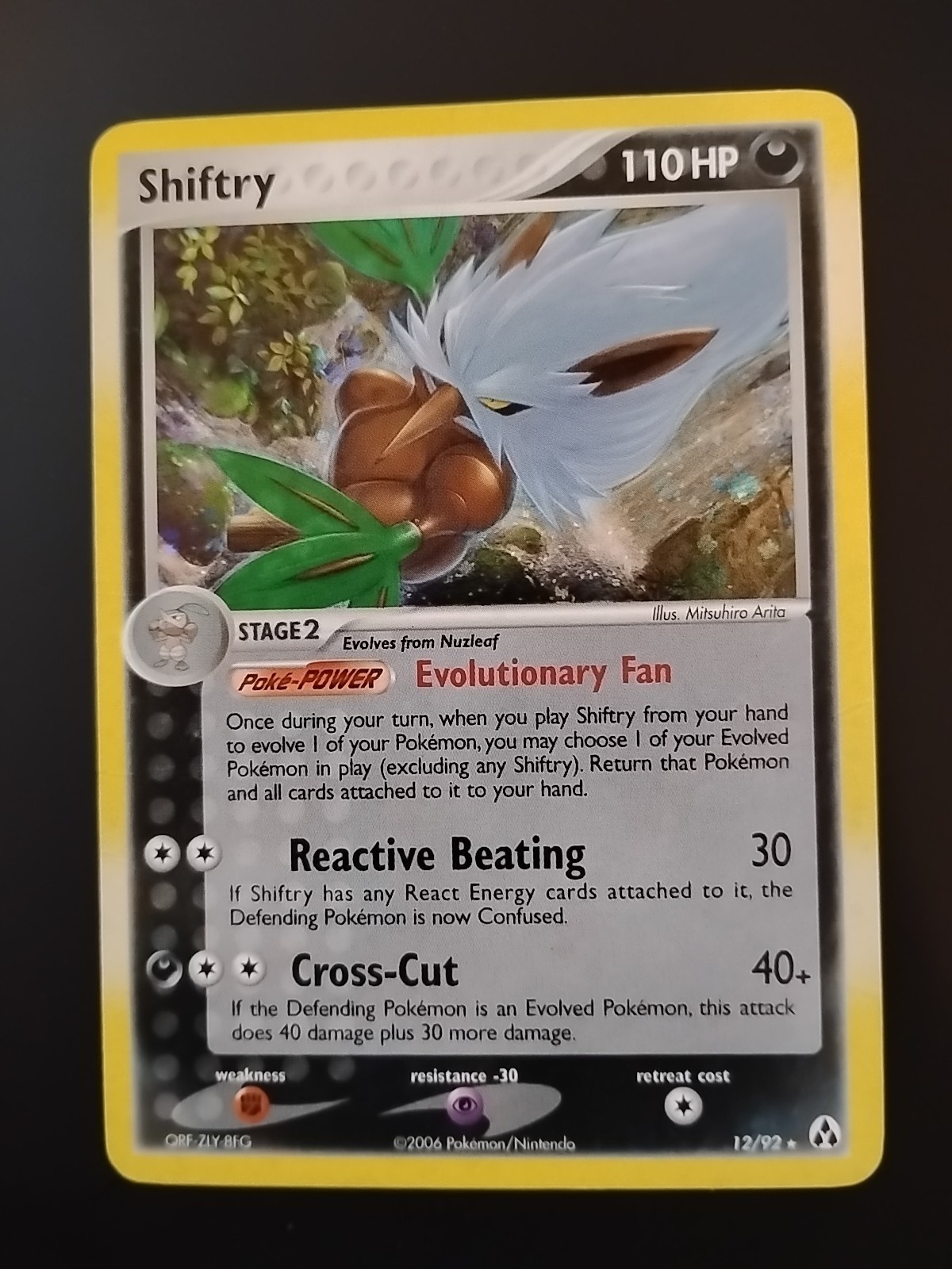 Pokémon TCG Shiftry Legend Maker 12/92 Holo Rare 2006 HP/DMG