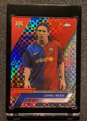 2022-23 Topps Chrome FC Barcelona - Lionel Messi #49 X-Fractor