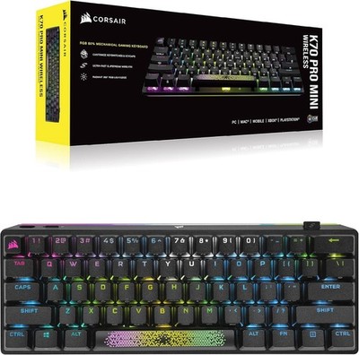 Corsair K70 Pro Mini Wireless RGB 60% Mechanische Gaming Tastatur - Austauschbar