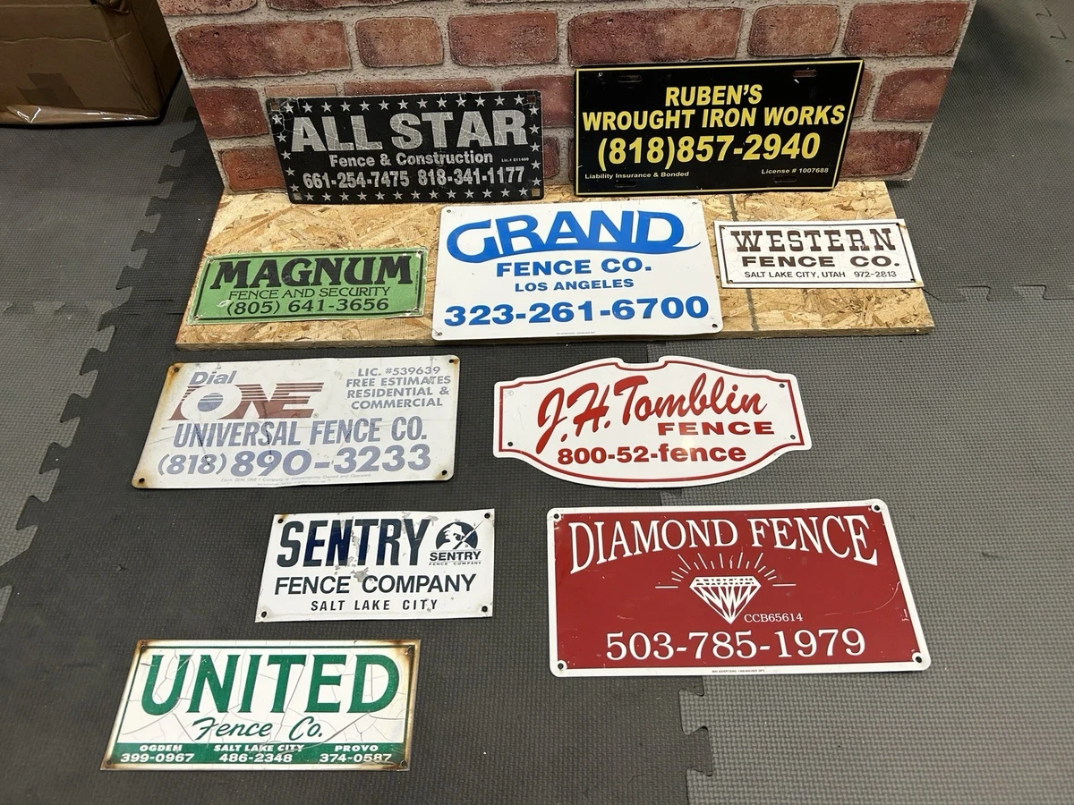 Vintage Fence Sign In Original Advertising Signs (1930-1969) for