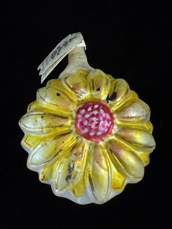 Christopher Radko Rainbow Bird Flower Pink Ornament 91-092-0 Dual Side Flower - Image 2 of 4