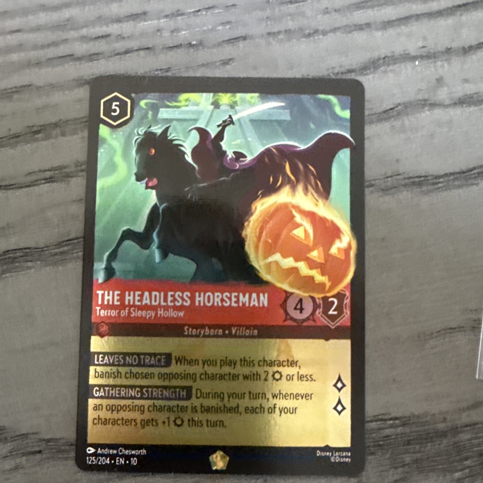 The Headless Horseman - Terror of Sleepy Hollow 125/204 Whispers in the Well...