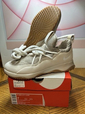Size 7- Nike Womens City Loop Running Shoes Desert Sand White-Gum AA1097201 RARE