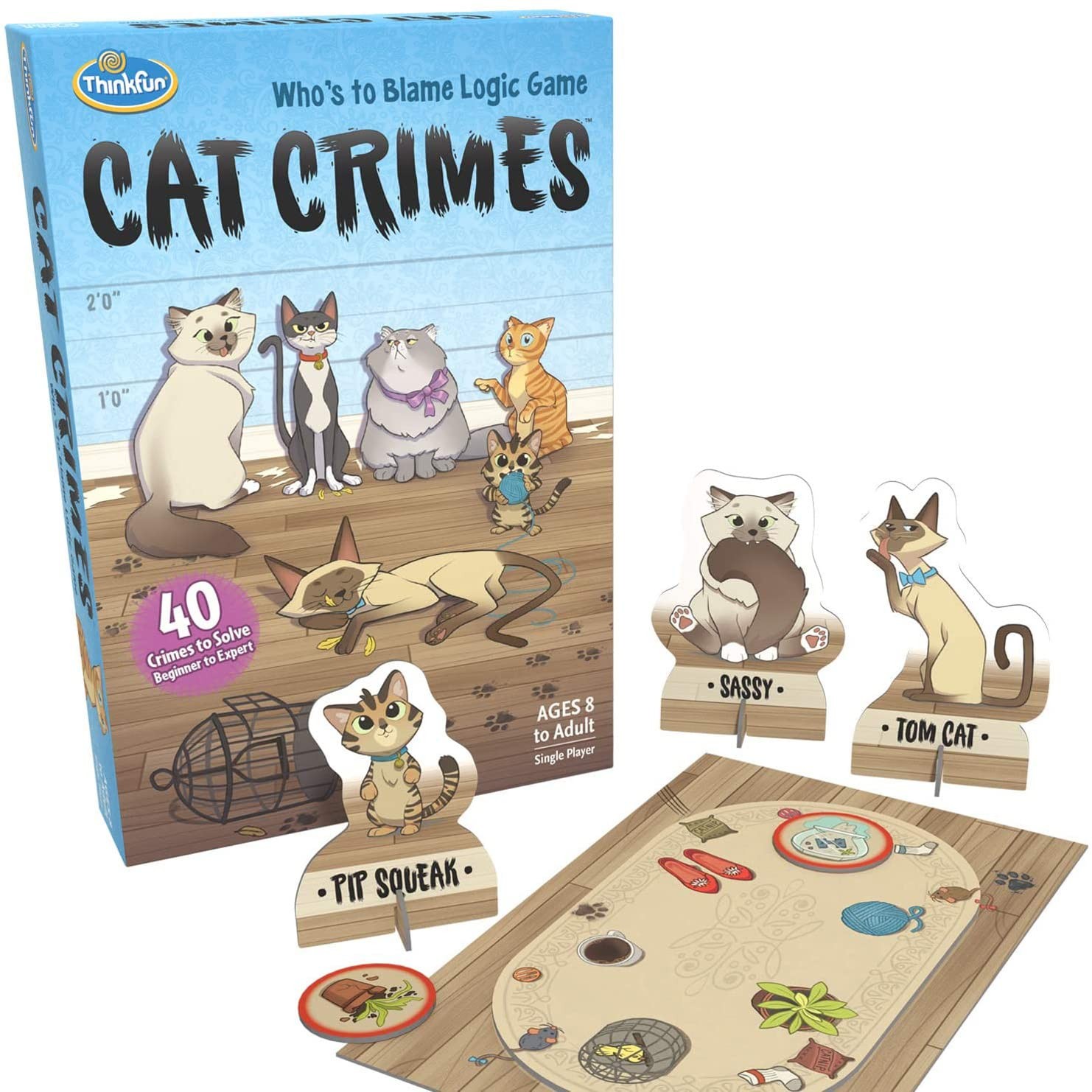 Thinkfun Cat Crimes Who s to Blame Logic Challenge Game for Kids Age 8 Years Up 5090₽