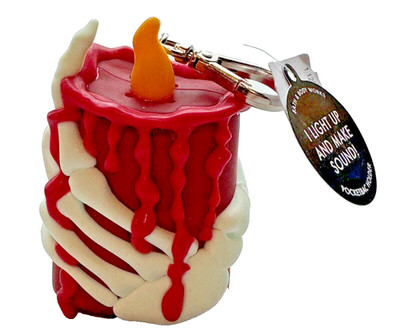 NEW Bath Body Works Halloween PocketBac Holder Skeleton Hand Candle Music Glows