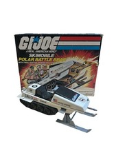 Vintage 1983 GI Joe Polar Battle Bear Skimobile Complete w  instructions and Box