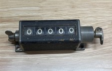 Vintage 5-Digit Veeder Mechanical Counter Working Hartford CT