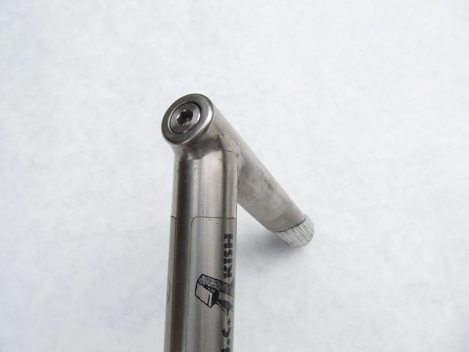 Vintage 1990 Titanium Kish 1" pluma vástago y tija de sillín cero retroceso en 27,2 mm Foto 3 de 4