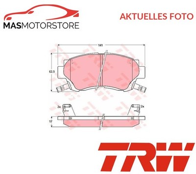 SATZ BREMSBELÄGE BREMSKLÖTZE VORNE TRW GDB1142 P FÜR HOLDEN APOLLO 3.0 I 3L