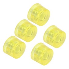 5Pcs Rubber Hammer Head M8x1 Soft Transparent Yellow Striking Tip Accessory
