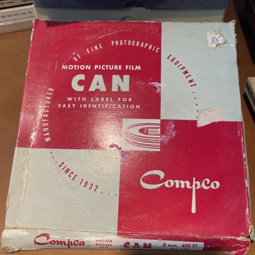 Vtg COMPCO 400 Ft No. 122 Motion Picture Film Reel Movie 8mm FILM UNUSED! In Box - Picture 2 of 6