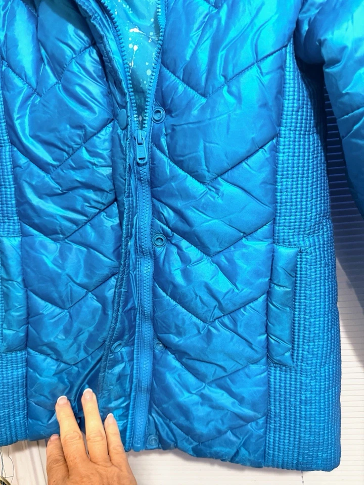 Justice выстеганный пуховик пальто 8/10 девочек - Изображение 3 из 4