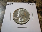 1959 WASHINGTON SILVER QUARTER GEM    42