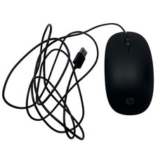 Hp Wired Usb Optical Mouse Black Ergonomic Design For Pc  Laptop 60f